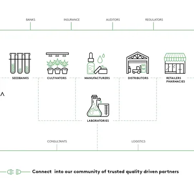 Cannavigia data integrity visualization for cannabis supply chain management