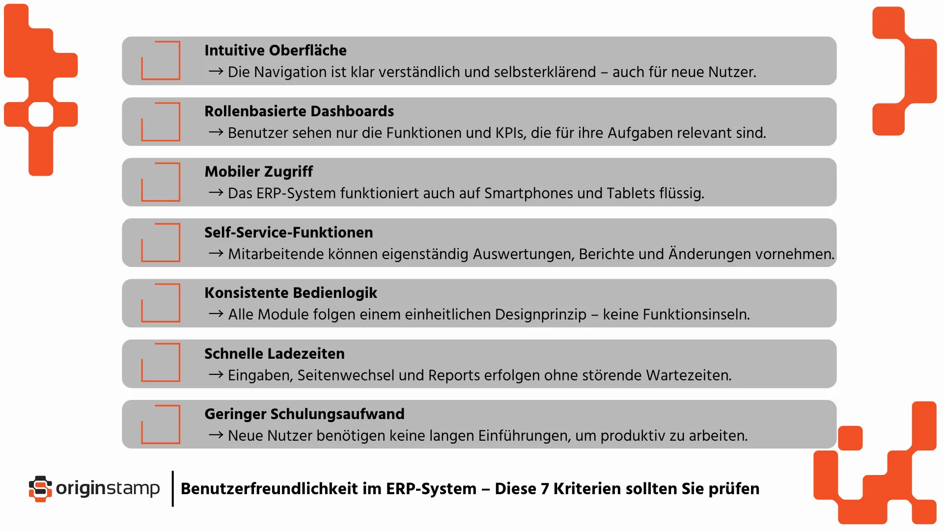 Kriterien für ein gutes ERP System