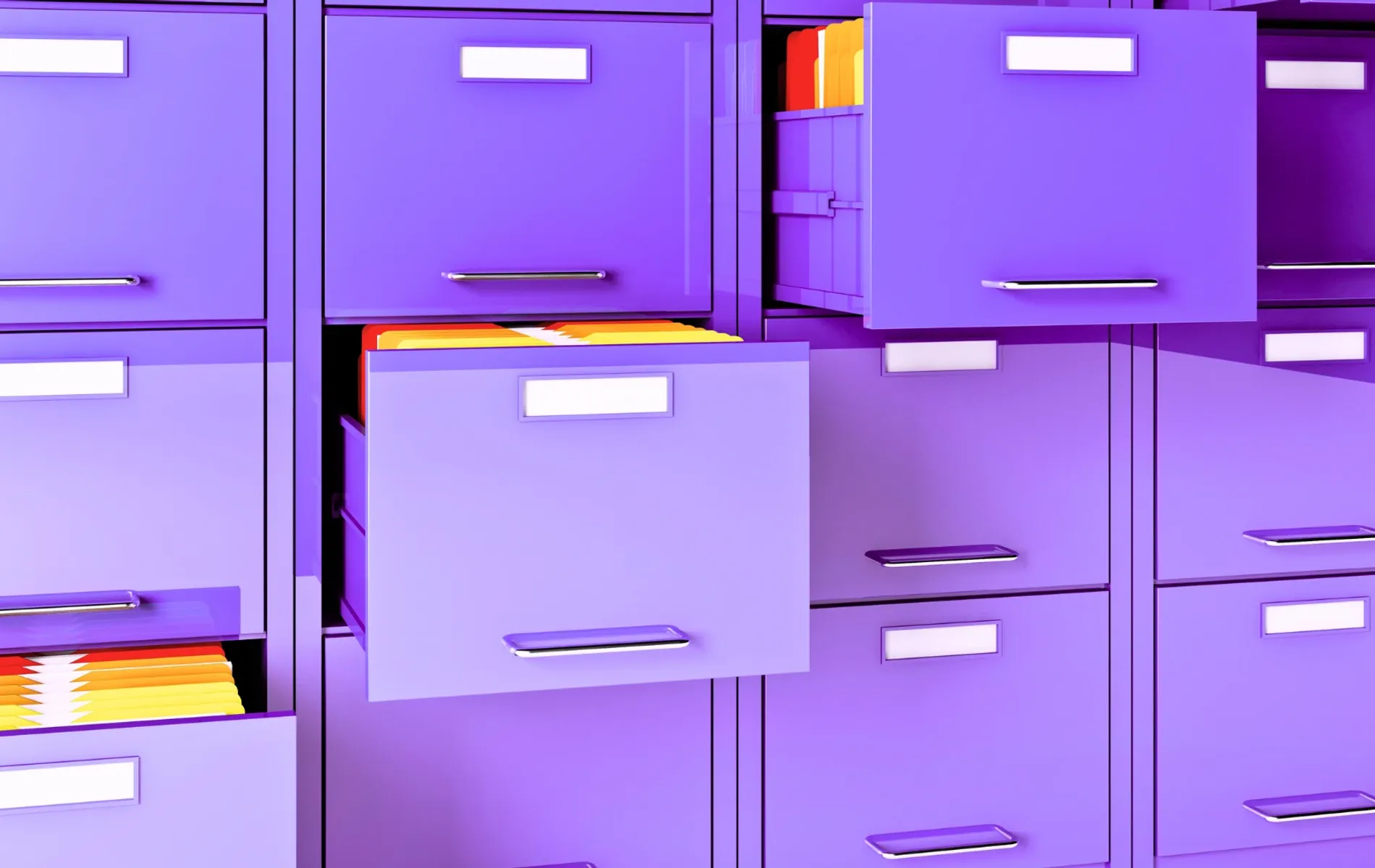 Digitale Aktenstruktur mit organisierten Ordnern für Dokumentenverwaltung