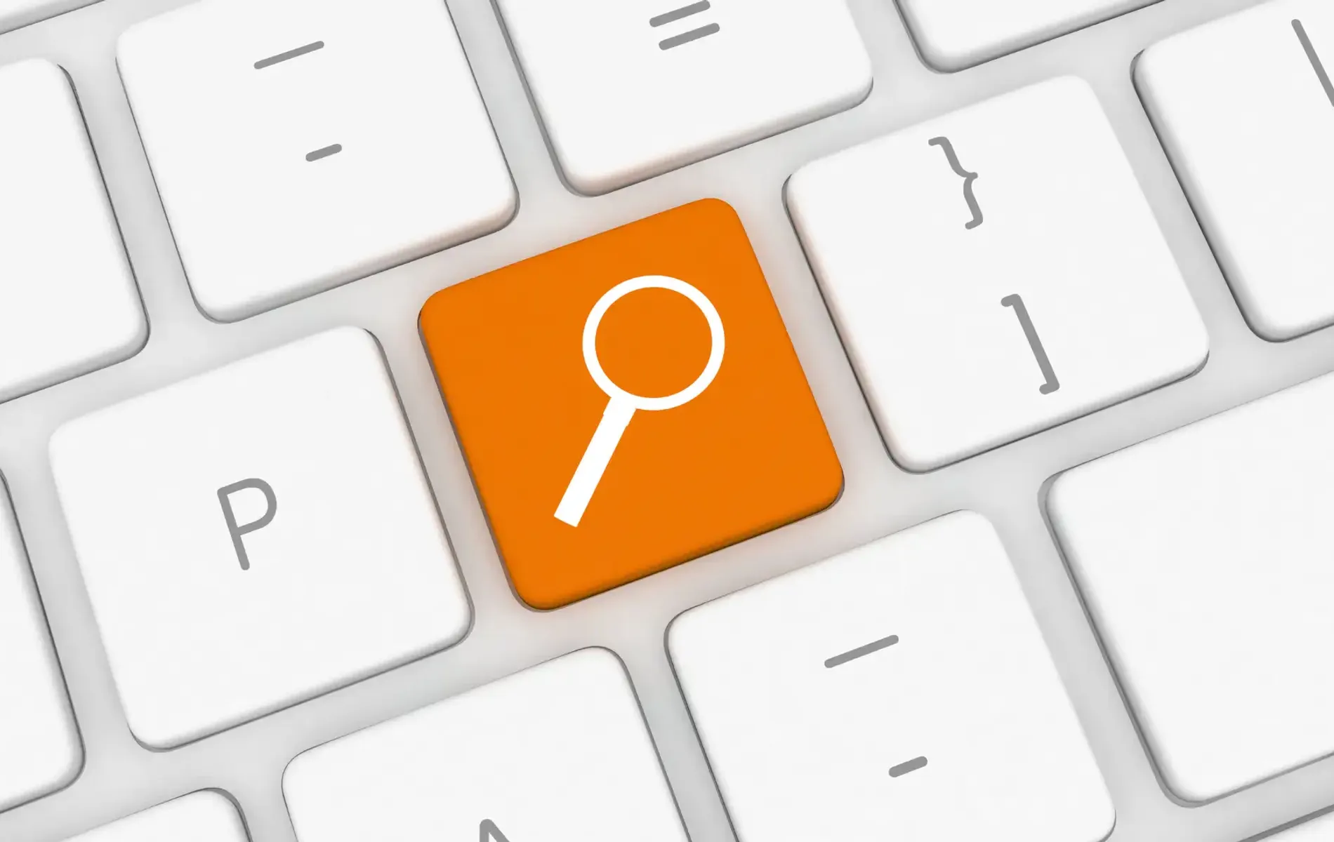 Tastatur-Schaltfläche für interne Suchmaschine zur Website-Navigation