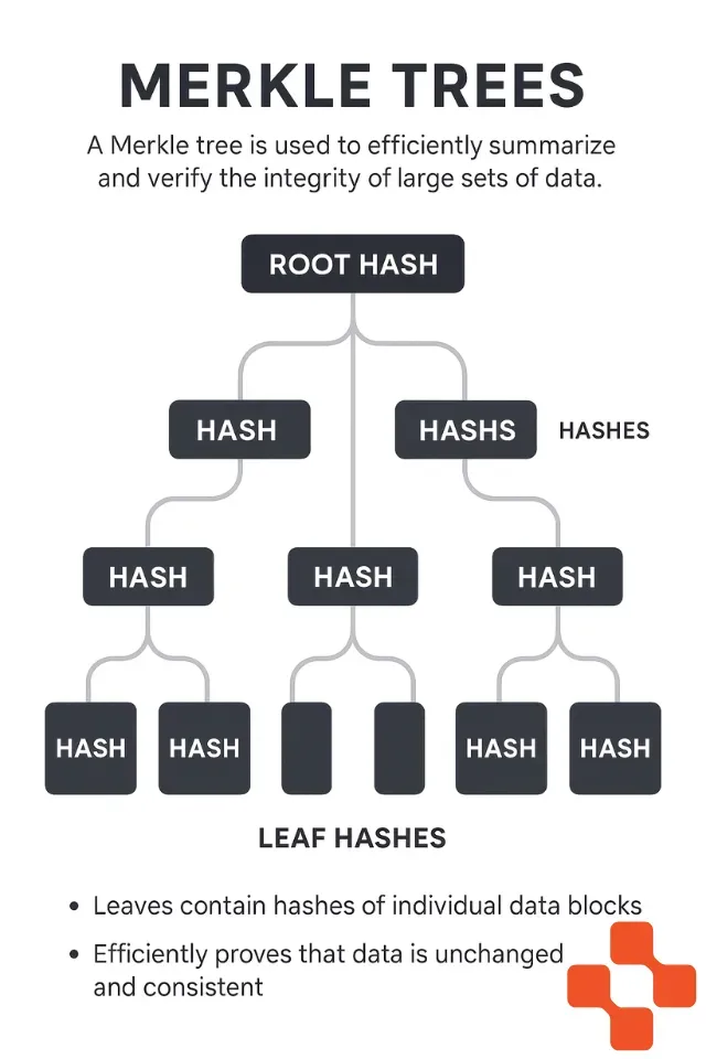 Illustration of a merkle tree