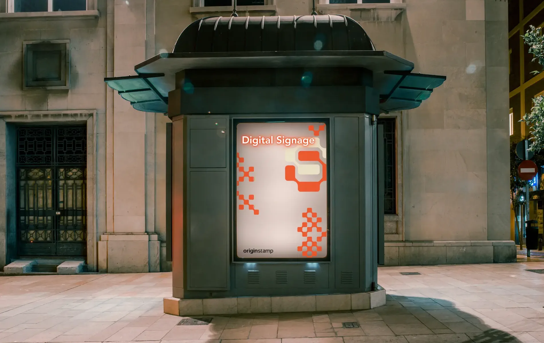 OriginStamp digitale Beschilderung für sichere Zeitstempelverifizierung und Authentifizierung