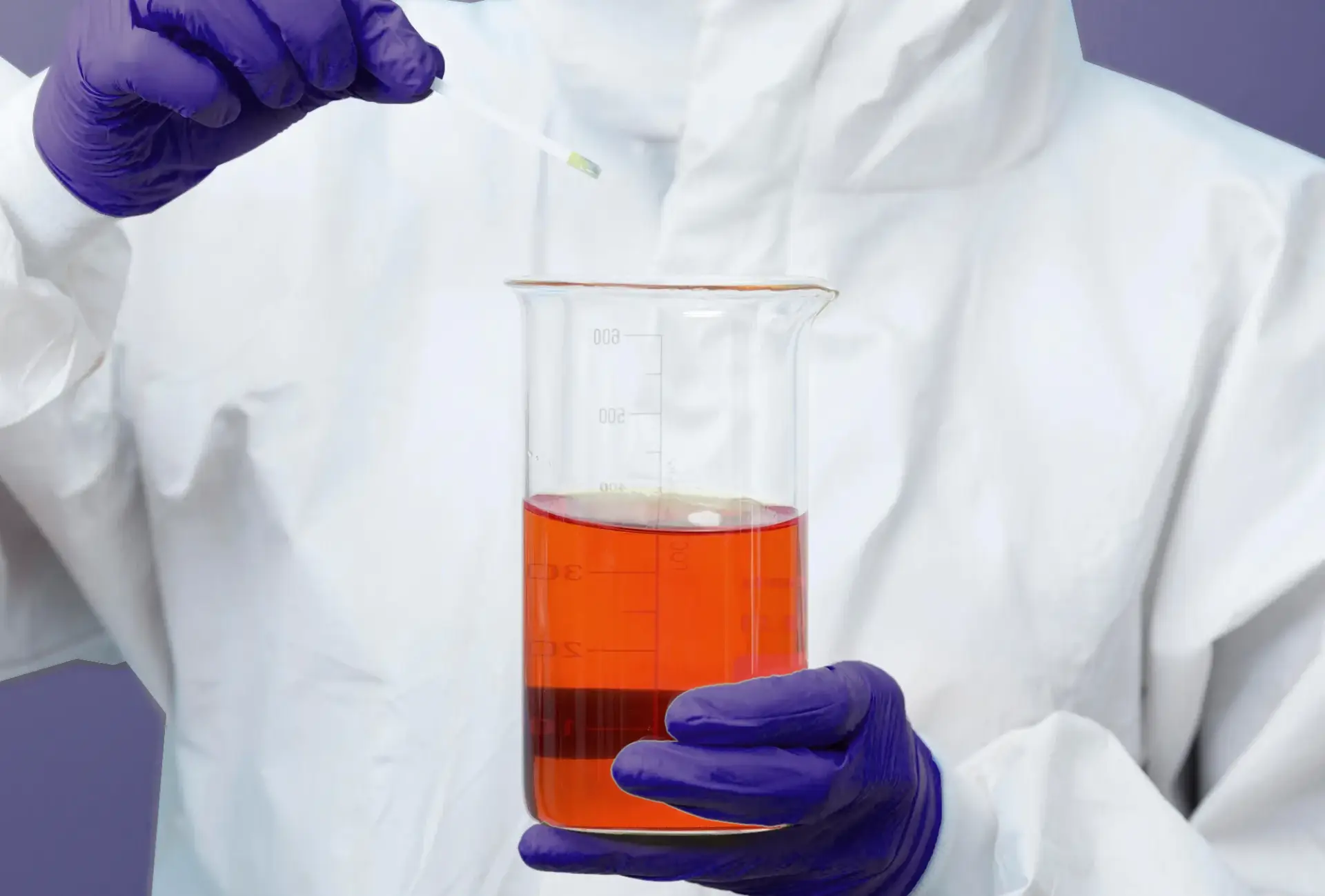 Chemist tests new product in development