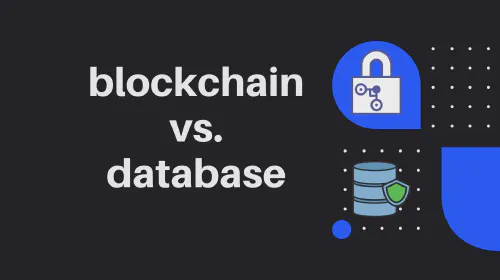 Blockchain vs Database symbolic image
