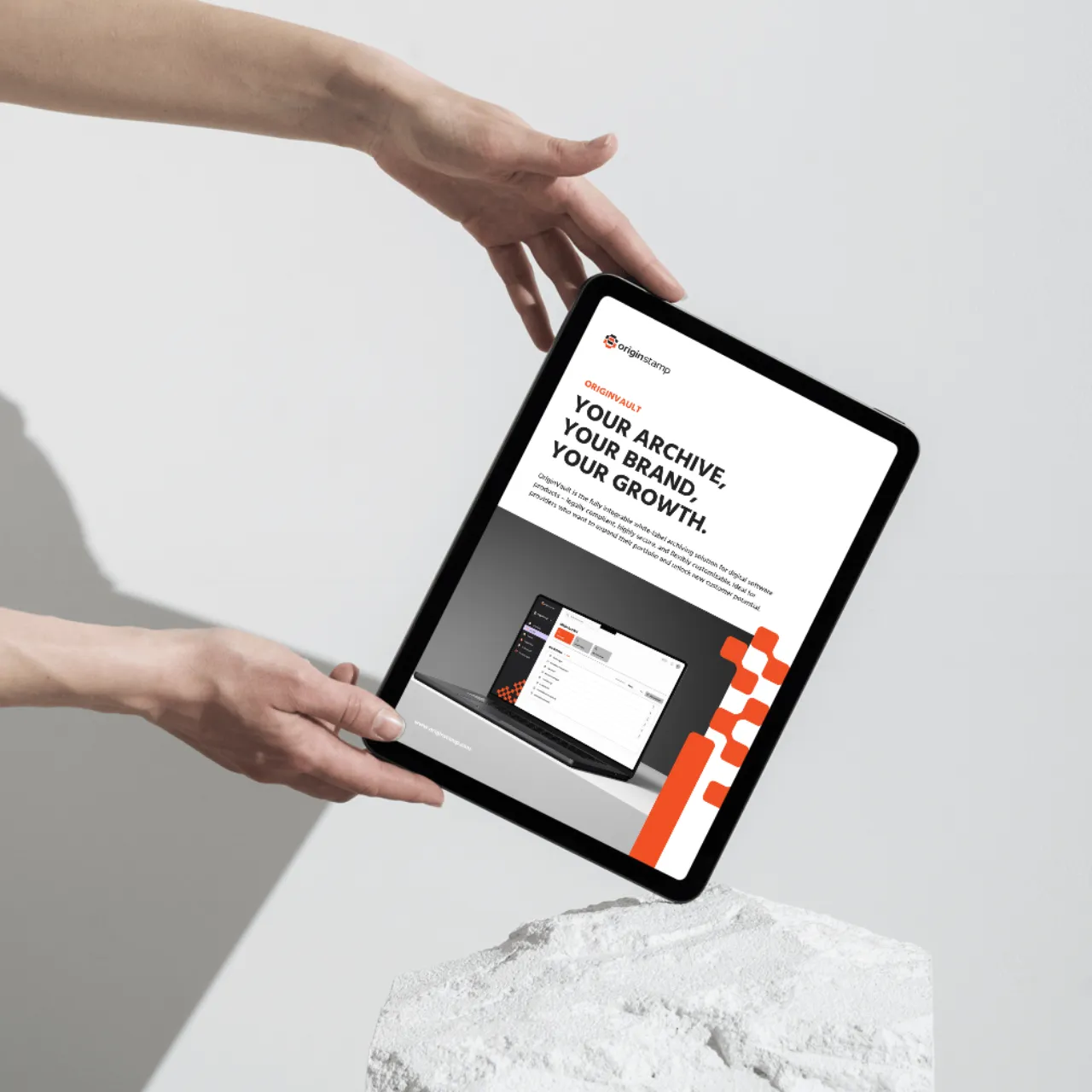 Das OriginVault Produktdatenblatt