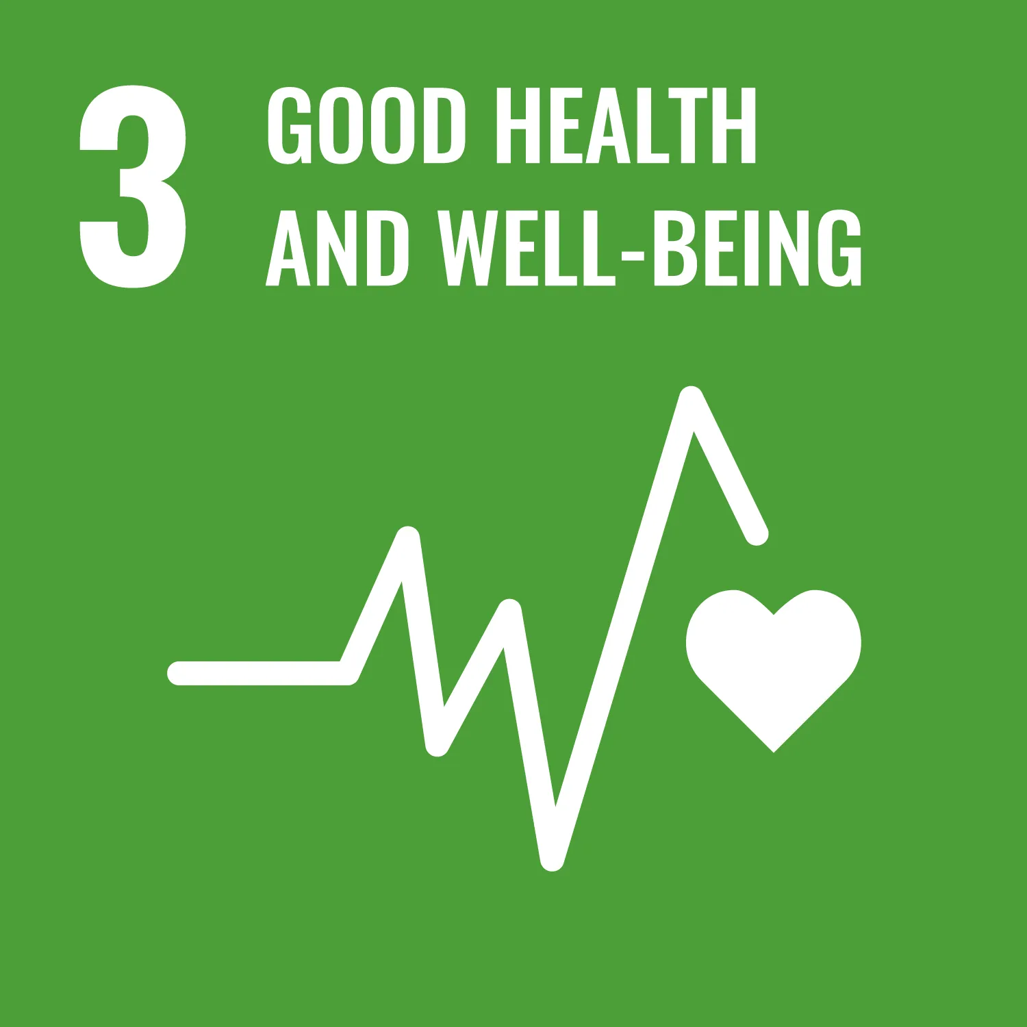 SDG Nachhaltigkeitsziel Nummer 3 Gesundheit und Wohlbefinden